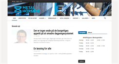 Desktop Screenshot of metalhorsens.dk